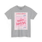 Pretty Curvy Girl Tee — Pink Guest Check Graphic Shirt
