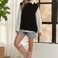Round Neck Vest with Slight Open Back