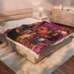 Parental Advisory Pink Pop Collage Velveteen Plush Blanket
