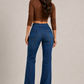 Robin Wide Leg Flare Jean in Dark Wash