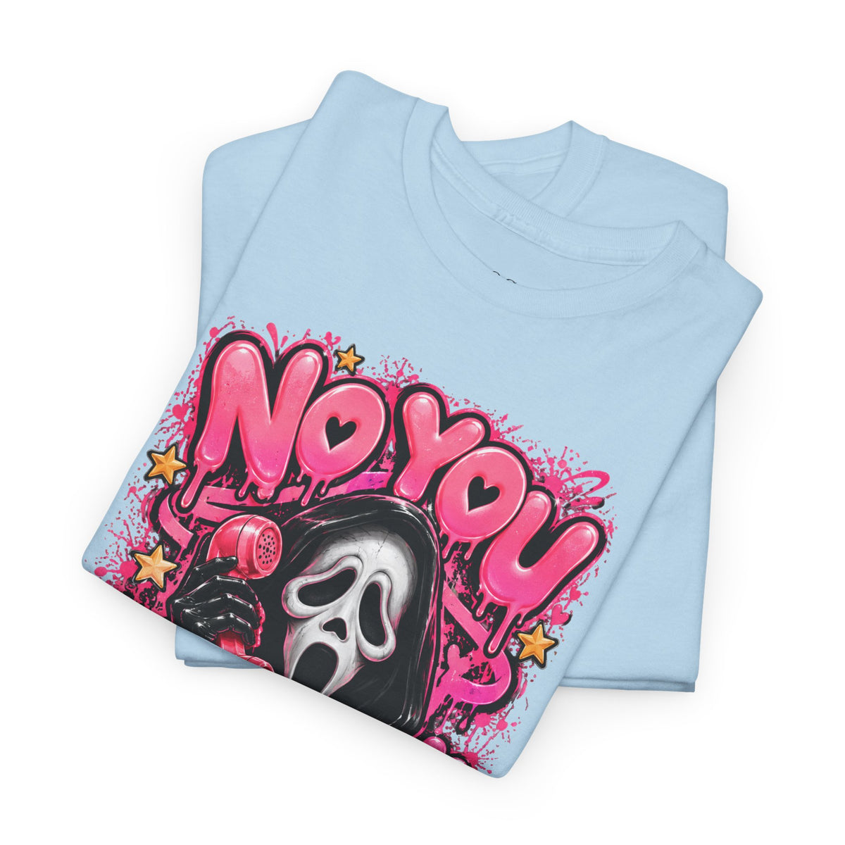 “No You Hang Up” Ghost Face Graphic Tee