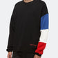 Konus Men's Color Blocked Sweatshirt in Black