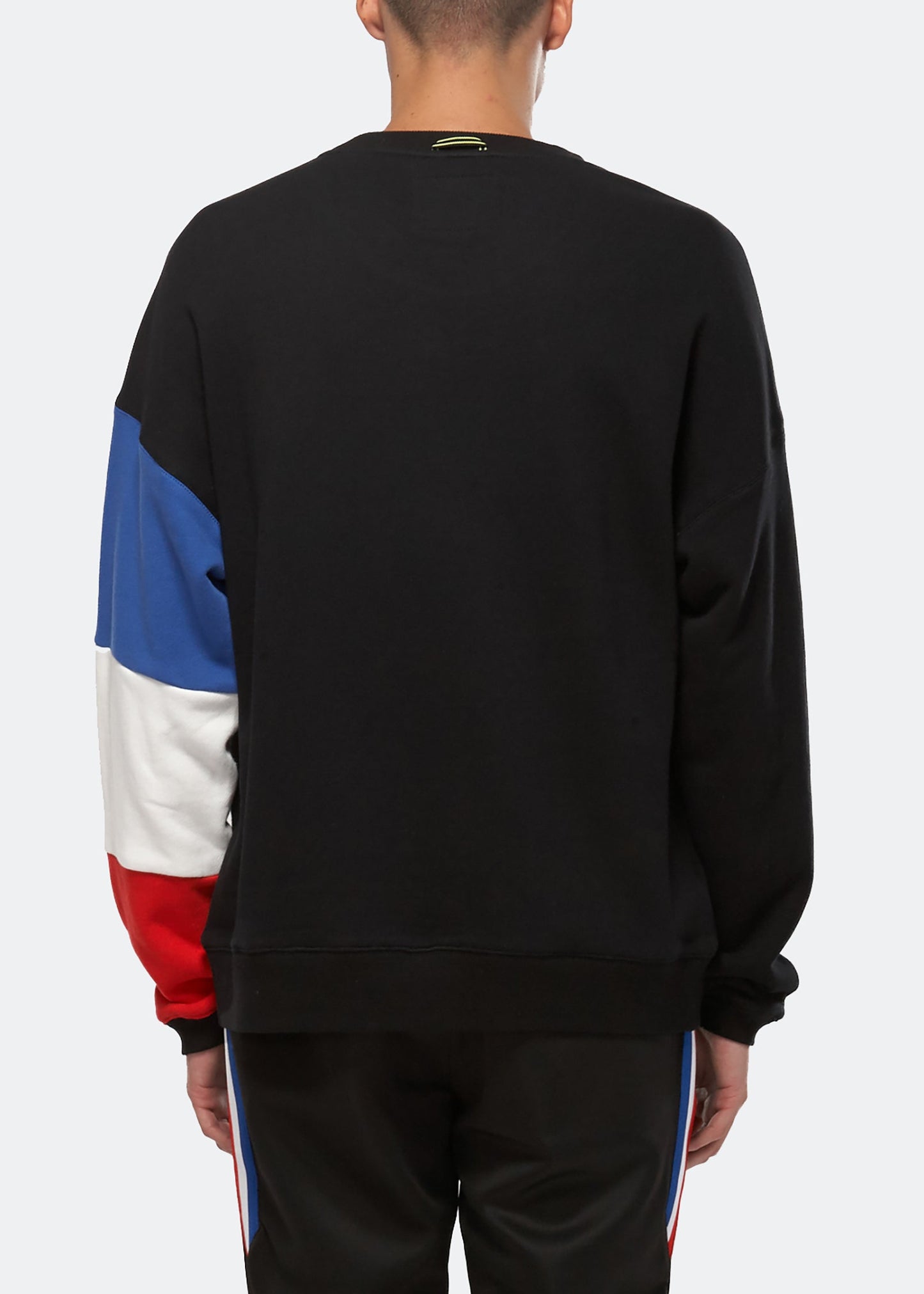 Konus Men's Color Blocked Sweatshirt in Black