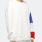 Konus Men's Color Blocked Sweatshirt in White