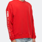 Konus Men's Oversize Sweatshirt in Red