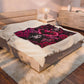 Scream No You Hang Up Pink Heart Velveteen Plush Blanket