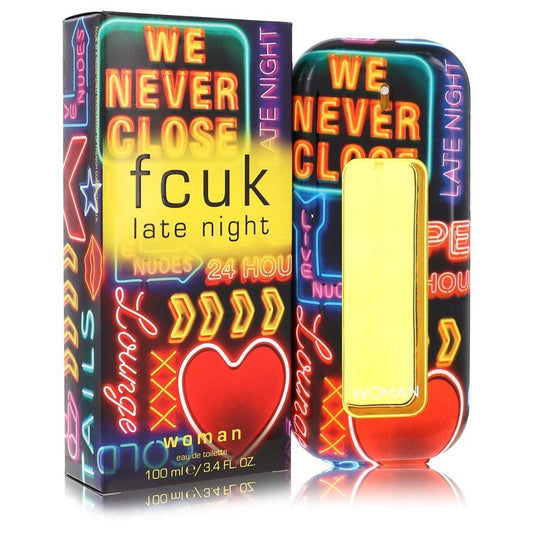 FCUK Late Night Eau De Toilette Spray 3.4 oz (Women)