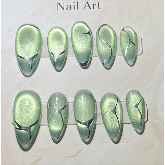 Handmade Nail Wear Nail Art Reusable Press on Nails
