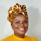 Duma Mbili African Print Bonnet wrap