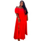 Poppy Red Sheer Maxi Dress With Slit