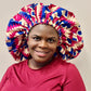 Duma Mbili XL Silk Lined African Print Bonnet