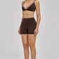 The New Seraphine Layered V Sports Bra Shorts 2-Piece Set