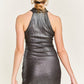“Foggy Nights” Shirred Dress