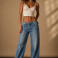 Silver Static Low Rise Jean- Medium Wash
