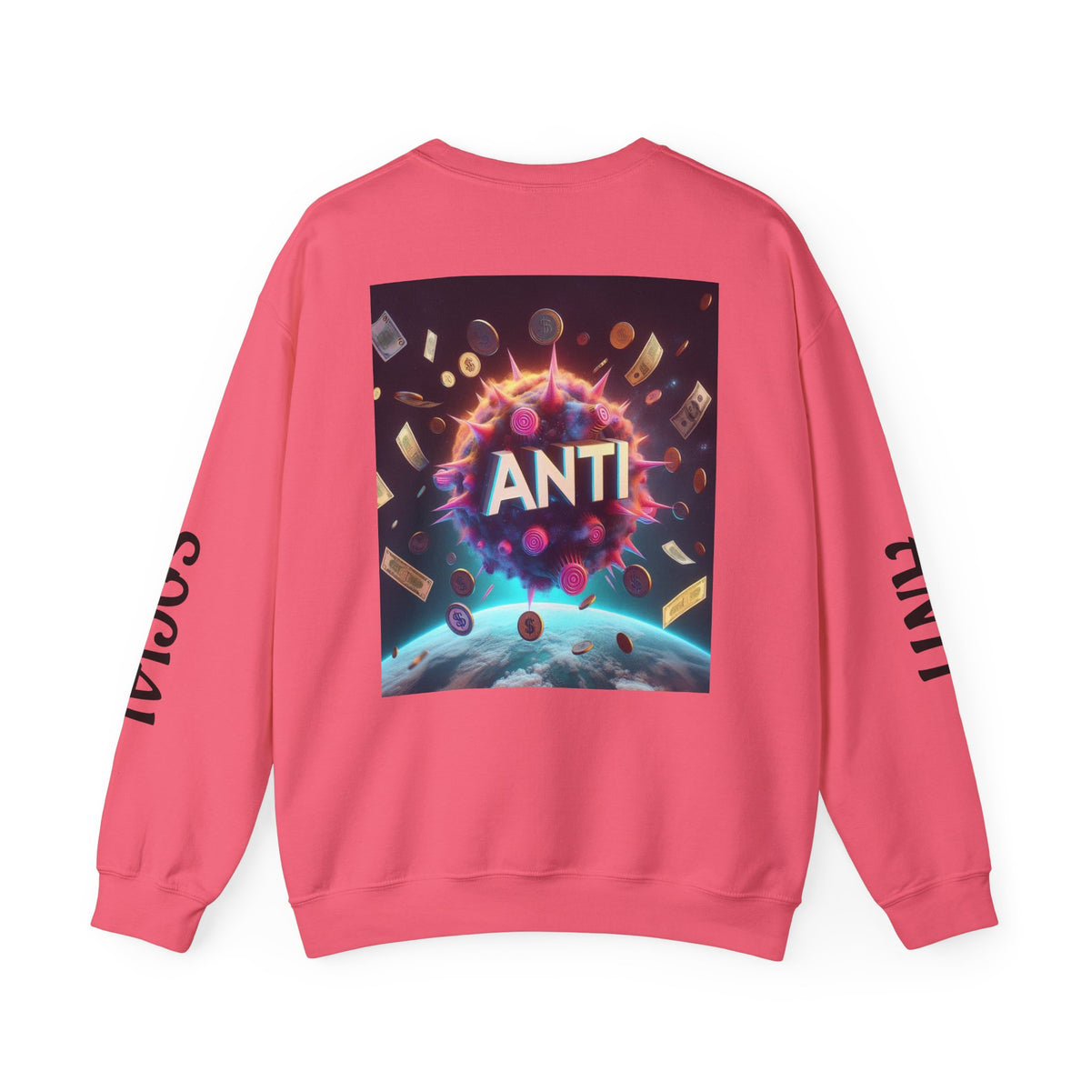 “Anti Social” Heavy Blend™ Crewneck Sweatshirt
