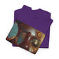 Butterfly Sunface T‑Shirt — Surreal Portrait Art Tee