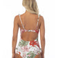 TROPICAL RUFFLE TRIM UNDERWIRE ONE PIECE SWIMSUIT