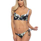 FLORAL PRINT UNDERWIRE TOP BIKINI SET