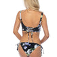 FLORAL PRINT UNDERWIRE TOP BIKINI SET
