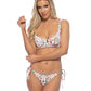 FLORAL PRINT UNDERWIRE TOP BIKINI SET