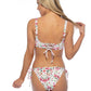 FLORAL PRINT UNDERWIRE TOP BIKINI SET