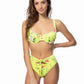 FLORAL UNDERWIRE TIE WAIST BIKINI SET