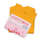 Pretty Curvy Girl Tee — Pink Guest Check Graphic Shirt
