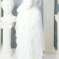 White Side Tulle Detail Dress Jacket