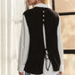 Round Neck Vest with Slight Open Back