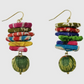 Stacked Colorful Bead Earrings