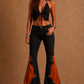 Rockstar Rouge Flare Copper Suede