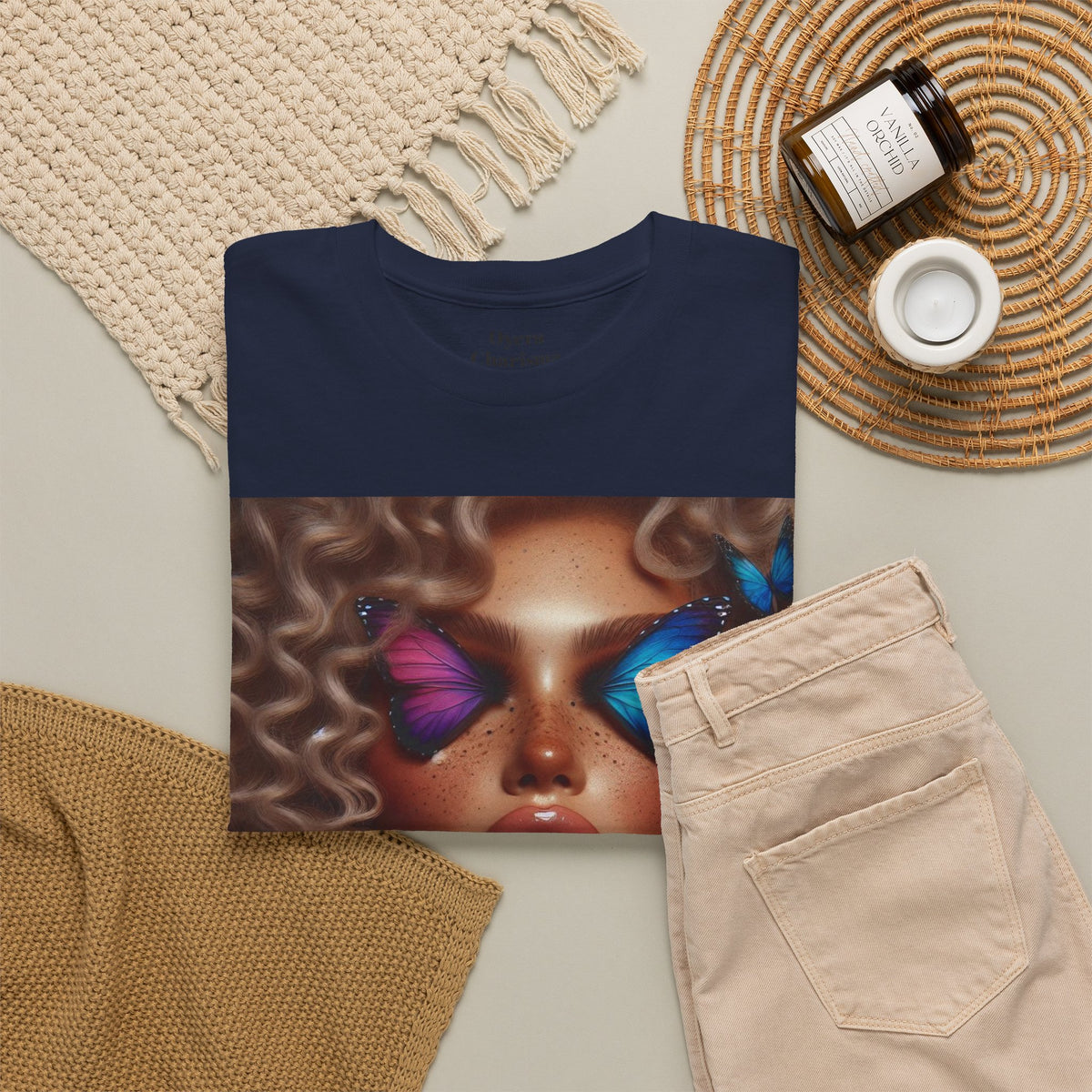 Butterfly Glam Portrait T-Shirt