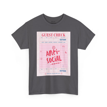 Anti-Social Guest Check T-Shirt