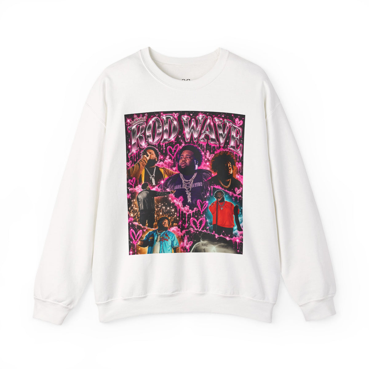 “Rod Wave” Pink Crewneck Sweatshirt