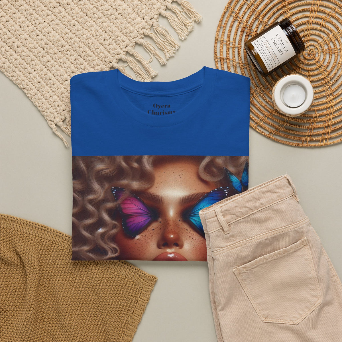 Butterfly Glam Portrait T-Shirt