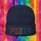 Rainbow LGBTQ+ Pride Embroidered Knit Beanie