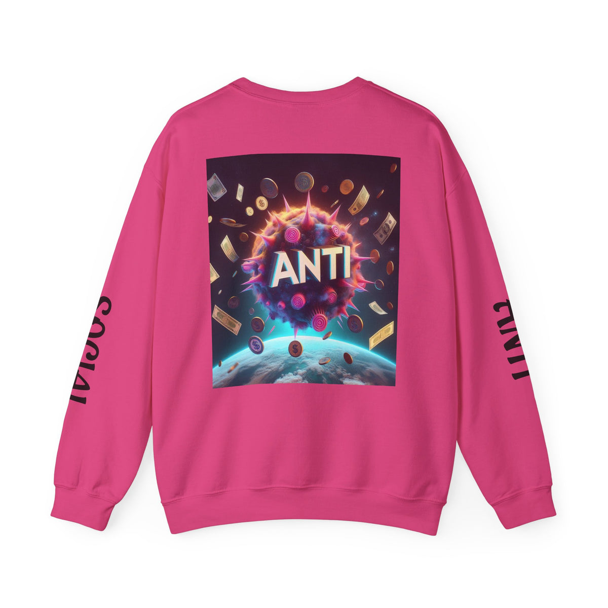 “Anti Social” Heavy Blend™ Crewneck Sweatshirt