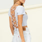 “Daydream” Lace-Up Top
