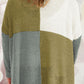 Color Block Round Neck Sweater