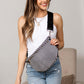 Layla Woven Checkered Crossbody Sling Bag