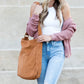 Corduroy Messenger Bag