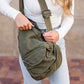 Oversize Canvas Sling Bag