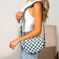 Olivia Nylon Check Foldover Crossbody