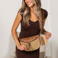 Valentina Mixed Media Straw Sling Crossbody Bag