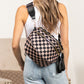 Frankie Oversize Double Zip Print Crescent Sling