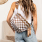 Frankie Oversize Double Zip Print Crescent Sling