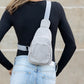Ingrid Double Zip Corduroy Sling