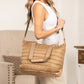 Mila Quilted Traveler Tote with Mini Clutch