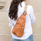 Evie Vegan Leather Crossbody Sling Bag