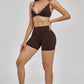 The New Seraphine Layered V Sports Bra Shorts 2-Piece Set
